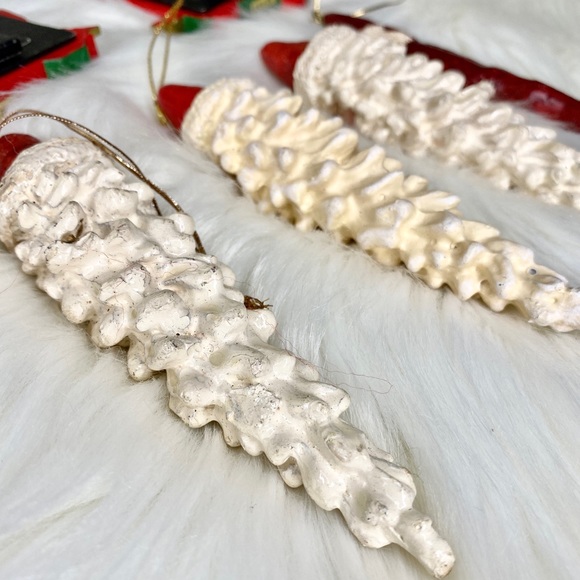 Vintage Set 8 Piece Assorted Christmas Tree Ornaments Santa. - Picture 8 of 12